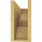 Ekena Millwork 6"W x 18"D x 12"H Classic Ridgewood Rough Cedar Woodgrain TimberThane Corbel, Primed Tan CORUR06X18X12RIDRCPR - alternate 6